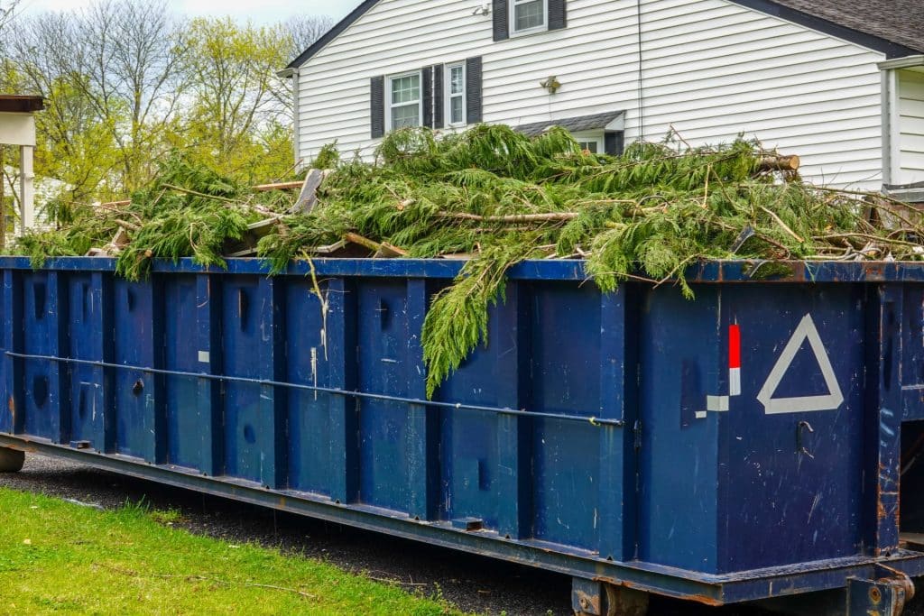 LDR Site Services Yard Waste Dumpster in Utica NY